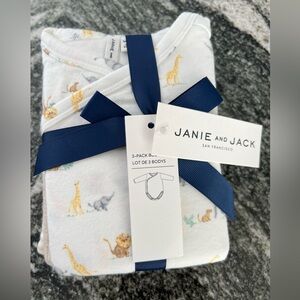 Janie and Jack 3-Pack Unisex Bodysuits